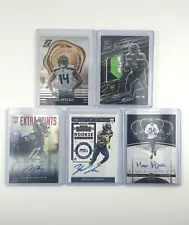 Seattle Seahawks Rookie-Patch-Auto-Numbered Panini 5 Card Lot Ft. Kenneth Walker