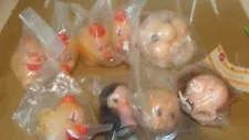 (9) ASSORTED VINTAGE DOLL HEADS FOR CRAFTING