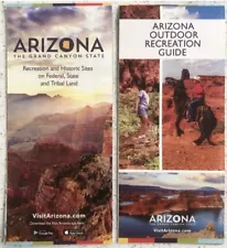 NEW Arizona Outdoor Recreation Guide,Map, Brochure.Federal, State, Tribal Lands