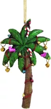 Tropical Christmas Palm Tree Hanging Ornament, 5 1/2 Inch