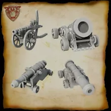 Black Powder Artillery cannons 28mm medieval tudor pirate mortar wargaming resin