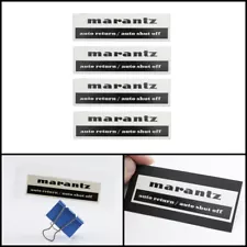 Marantz 6100 Turntable Base Plinth Auto logo badge 3D Sticker Decal 91mm X 26mm