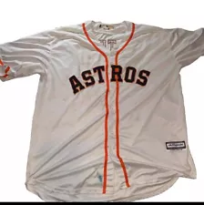 Houston Astros Jose Alutve #27 White Jersey MLB Small Stain Reason For Low Price