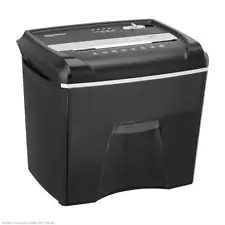 Basics 12-Sheet Cross Cut Junk Mail, CD, Credit Card Shredder W/ Pullout Basket