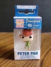 Disney Peter Pan Vinyl FUNKO POCKET POP KEYCHAIN Disneyland 65TH Anniversary NEW