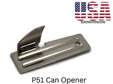 P51 CAN OPENER US Shelby Military Issue Made In USA Camping Survival Emergency
