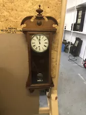 ANTIQUE WATERBURY WALL CLOCK