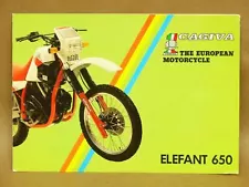 Vtg Cagiva Elefant 650 Moto Cross Motorcycle Dirt Bike Brochure Specifications