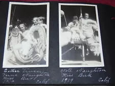 1910-1922 PHOTO ALBUM; MERRY-GO-ROUND, SEATTLE, FT. KLAMATH, OAKLAND, MERCED, CO