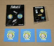 Fallout 4 Pins The Elder Scrolls Dishonored Battlecry + Buttons + Stickers