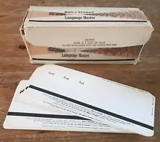 Vintage Bell Howell Language Master System Cards Set Phonics Original Box