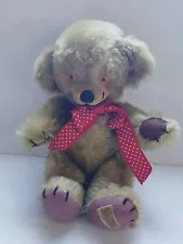 Merrythought Cheeky Bear 1959 Plush Bells In Ears Kapok Stuffed Jointed