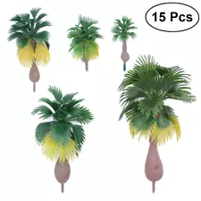 15pcs mini palm tree Rainforest Trees Palms Trees Mixed Model Trees Desert