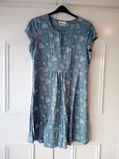 SIZE 18 SEASALT CARNMOGGAS BLUE FLORAL SUMMER DRESS. CHARITY SALE