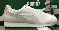 Sale! PUMA ROMA BASIC Men's Running Shoes White/Light Gray 353572 21 O