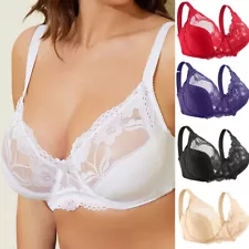 LARGE CUP LADIES BRAS SEXY SOFT LACE UNDERWEAR PLUS SIZE WOMEN BRASSIERE UNDIES