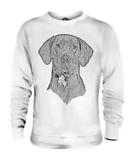 GREAT DANE SKETCH UNISEX PRINTED SWEATER TOP GREAT GIFT DOG LOVER GERMAN MASTIFF