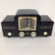 Black Wooden TV-Shaped Jewellery Box Made in Japan (9) #512