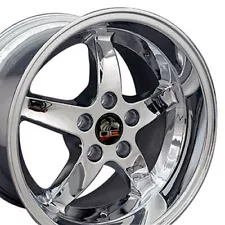 17x10.5 Rim Fits Ford Mustang Cobra R DD Chrome Wheel REAR W1X