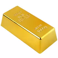 Fake Gold Bar Toy Mini Fake Golden Brick For Craft Bullion Gold Bar Prop Decor