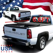 Soft Roll-Up Bed Tonneau Cover for 99-06,07 Classic Silverado 1500 2500HD 6.5FT