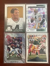 Lot of (4) Brett Favre NFL Football Cards Green Bay Packers