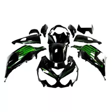 Black Green Fairing Kit for Kawasaki Ninja ZX14R 2012-2021 ABS Plastic Bodywork (For: Kawasaki)