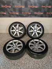 2004 CADILLAC CTS V CTS-V RIMS WHEEL SET FRONT REAR WITH TIRES 18x8.5J42 USED