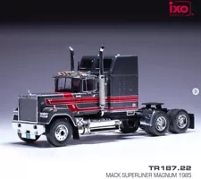 IXO 1/43 1985 Mack Superliner Magnum Sleeper Cab Semi Truck Grey TR187.22