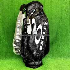 Oakley Golf Cart Bag 17.0 FW 9.5 x 47 inch 6-way 3.25kg Black Print 2023 Model