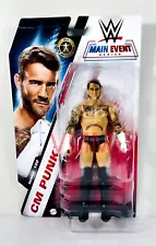 In Hand Cm Punk WWE Series 150 Main Event Wrestling Action Figure 6” 2024 Mattel