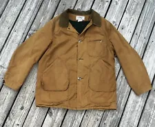 Vintage LL BEAN Made in USA Size Xl Barn Chore Coat Wool Jacket Workwear