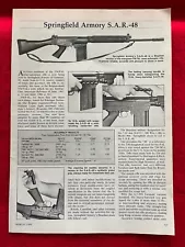 Vintage 1986 Springfield Armory SAR 48 Print Ad Specs & Accuracy Info