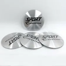 4pc 56mm Sport Edition Car Auto Wheel Center Hub Caps Badge Emblem Decal Sticker