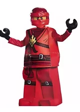 KAI Halloween Costume LEGO NINJAGO Movie Youth Size L (10-12) Red Disguise