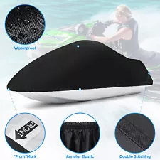 Heavy Duty Jet Ski Cover Waterproof For 120"-135" Seadoo Yamaha 2/3 seater Cover