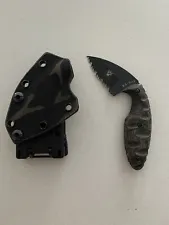 Ka-Bar TDI Serrated (custom grip & sheath)