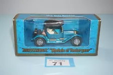 Matchbox Diecast Y-8 Models Yesteryear Blue 1914 Stutz Roadster Car 1:48 Boxed