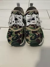 Size 10 - adidas A Bathing Ape x NMD_R1 Olive Camo