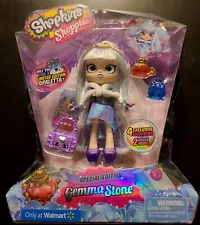 Shoppies Special Edition Gemma Stone Doll 2016 Walmart with 4 Exclusive Shopkins