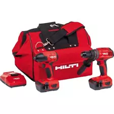 Hilti Power Tool Combo Kit 22-Volt Li-Ion Cordless Brushless w/ Charger+Tool Bag