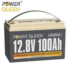 12V 100Ah LiFePO4 Lithium Battery 1280Wh BMS for Solar RV Marine（Used-Very Good）