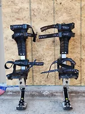 SKYRUNNER Youth Kangaroo Shoes Jumping Stilts 60kg 132 lbs Black