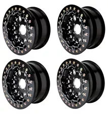 Maverick X3 17 up Baja Crusher Beadlock Wheels 14"x7" 5+2 Front Rear Alba Racing