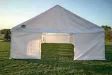 Shade Tree™ 20'x30' Heavy Duty Event, Party, Canopy Tent w/Sidewalls - White