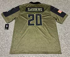 New Rare Detroit Lions Barry Sanders 20 Salute To Service Mens 3XXXLarge Jersey