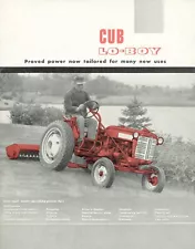 IH International Cub Lo-Boy Tractor with Fast Hitch Color Dealer Brochure Specs