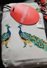 New Listing2 Pc Set Opalhouse Peacock Standard Pillowcases Blue Green Cotton Bird