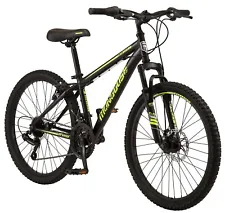 Mongoose Excursion Mountain Bike, 24", 21 Speed, - Black/Neon Green, In Hand!