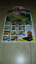 1987 Tyco Dino Riders Not For Sale Store Display Poster W/VHS,Figures,Dinosaurs